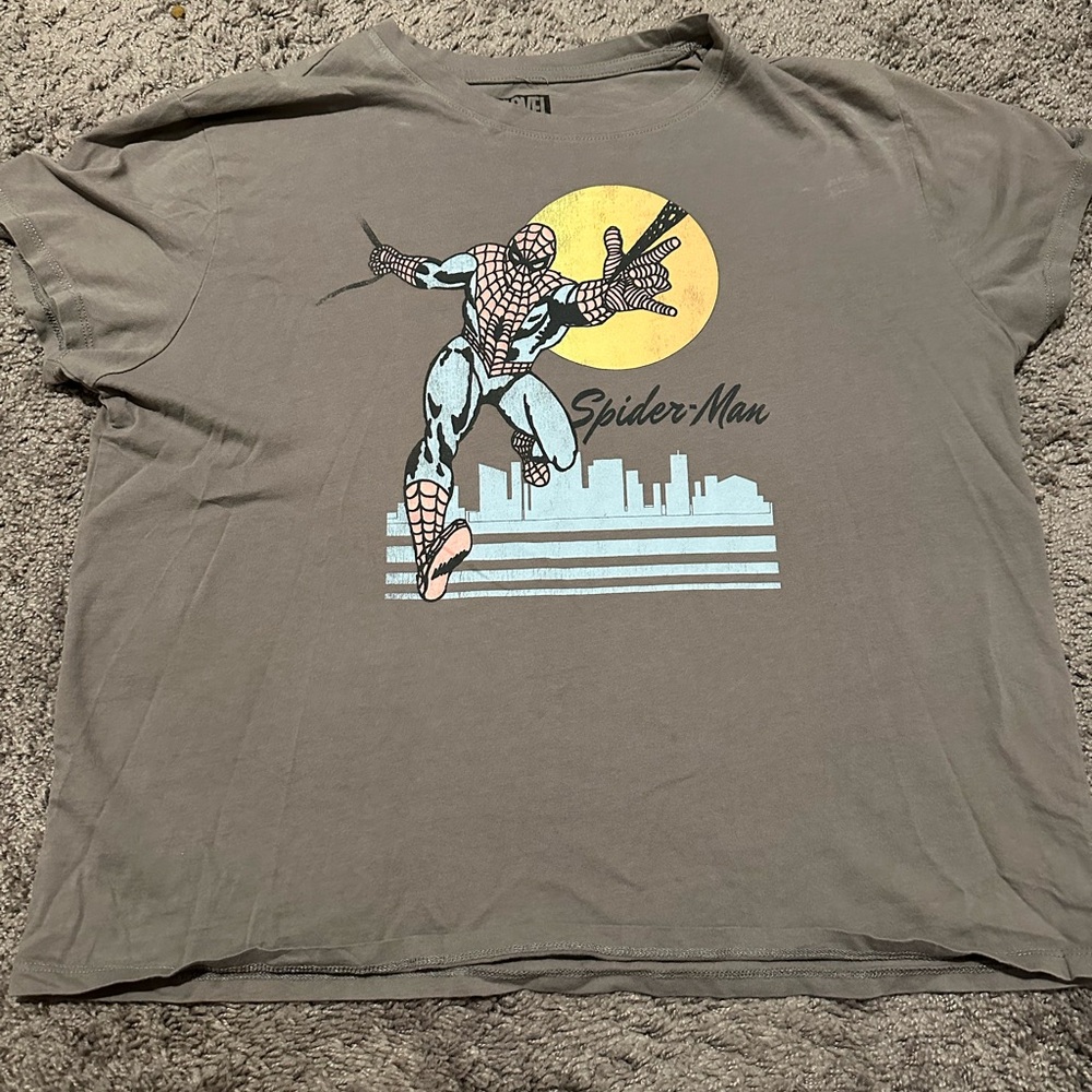 Women’s fitted spider-man shirt